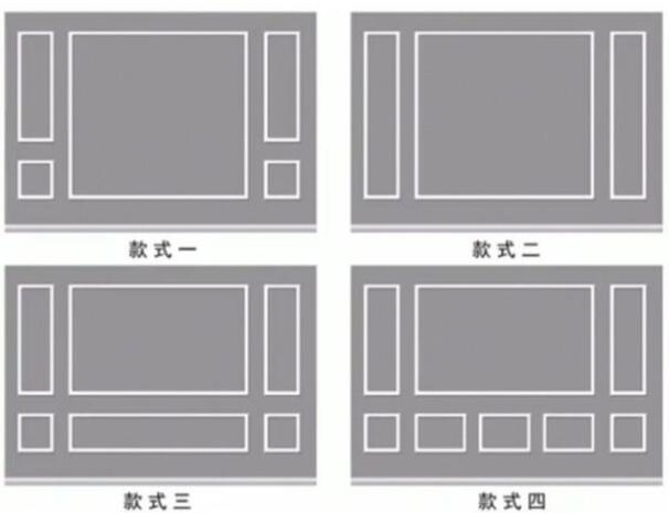 不管是电视背景墙,还是沙发背景墙,卧室背景墙,都可以采用石膏线